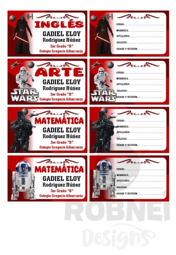 Star War Etiqueta